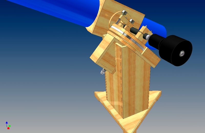 Wooden cheap equatorial mount