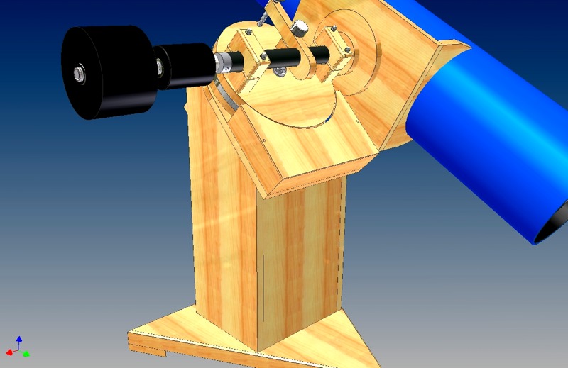 Wooden cheap equatorial mount